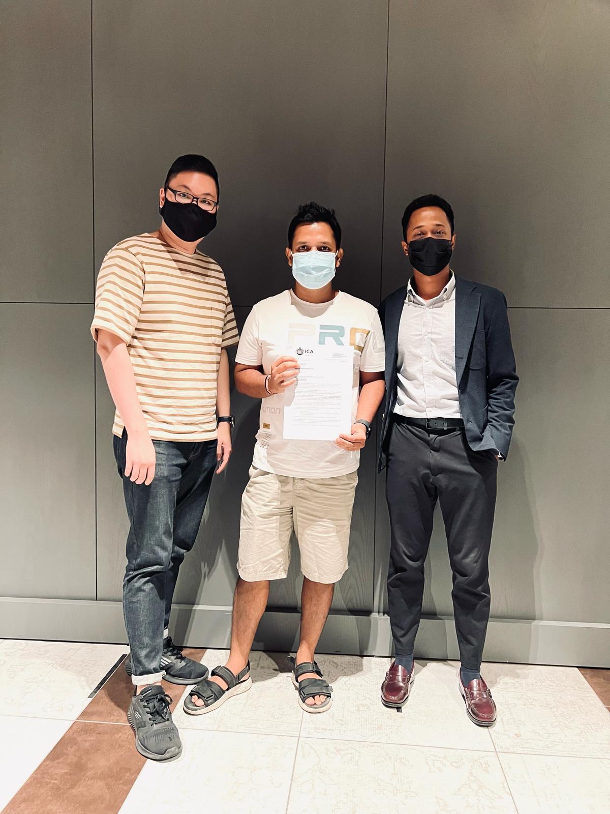 Approval photo with Ashutosh